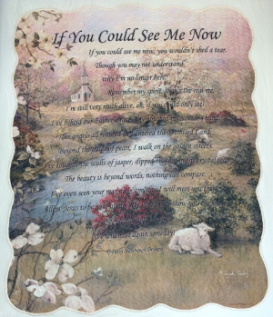 If You Could See Me Now Quilted Throw Blanket