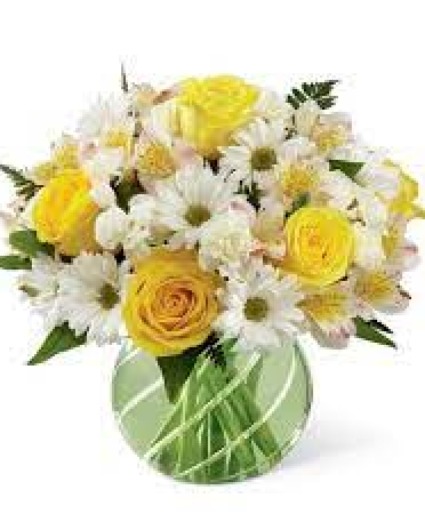 I'll Give You A Daisy Today Vase Arrangement  Substitutions Maybe Necessary