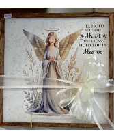 I’ll Hold You In My Heart Ceramic Tile 15” on Easel