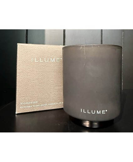 ILLUME Woodfire Glass Candle 