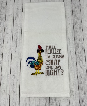 Im gonna snap on day Embroidered Hand Towel