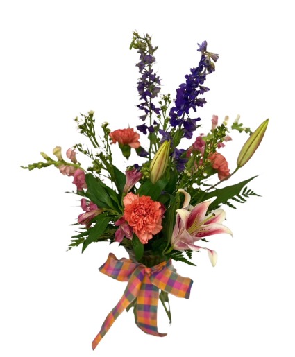 I'm Her Favorite Son  Mixed vase of flowers