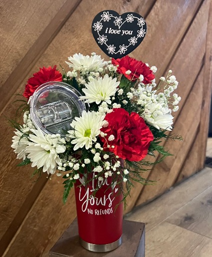 Im Yours Tumbler Fresh Arrangement