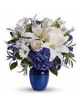 In Blue Floral Arrangement