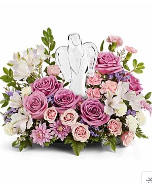 In Heavens Arms Bouquet Crystal Angel