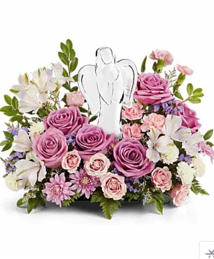 In Heavens Arms Bouquet Crystal Angel