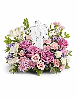  In Heaven's Arms Bouquet Sympathy(Glass Angel)