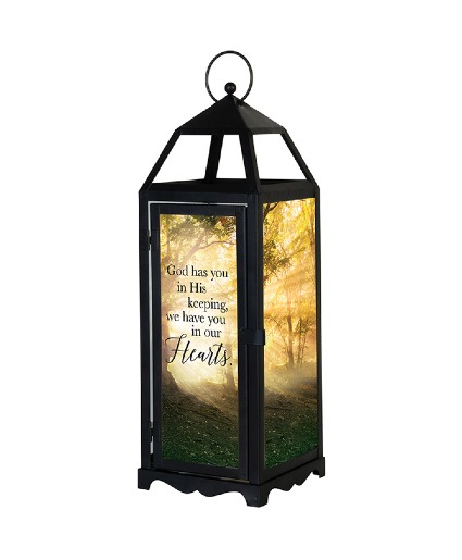 "In His Keeping" Panoramic Lantern 