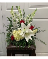 In Honor One sided arrangement in a container