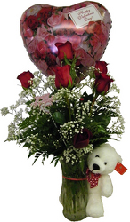 Lovely Lady Fresh flowers  6 roses