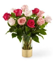  In Love with Pink Rose Arrangement  