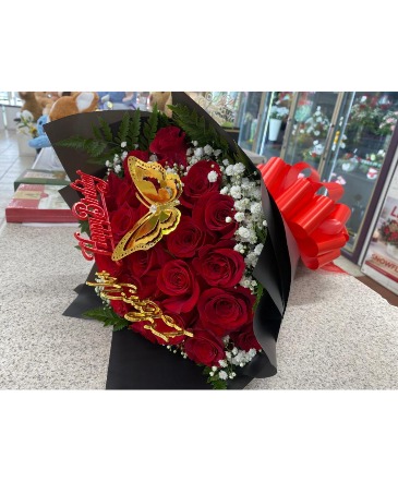 In Love With You Bouquet  25 Red Roses Bouquet in Riverside, CA | La Sierra Florist