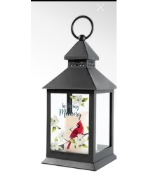 In loving Memory Cardinal Lantern 