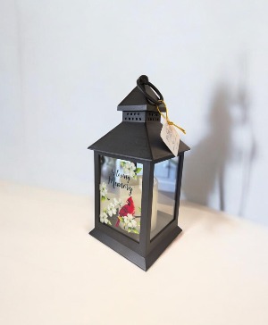 In Loving Memory Cardinal LED Lantern 