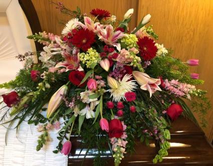 In Loving Memory Casket Spray