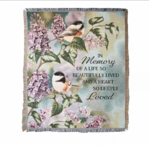In Memory Of A Life Tapestry Throw Gifts 