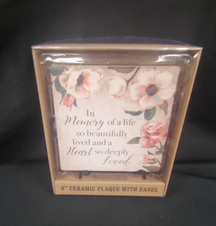 In Memory- Plaque & Easel 