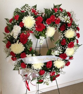 In Our Heart Tribute Funeral Spray