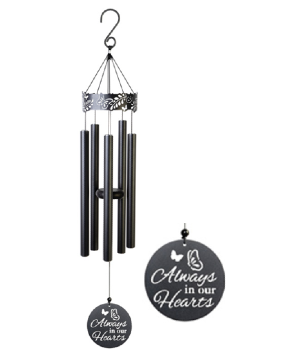 In Our Hearts 34" Lazer Cut Wind Chime