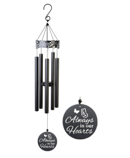 In Our Hearts 34" Lazer Cut Wind Chime