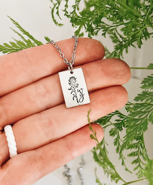 Indian Paintbrush Love Necklace 