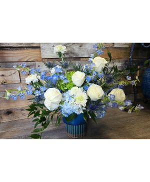 Indigo Dreams Flower Arrangement