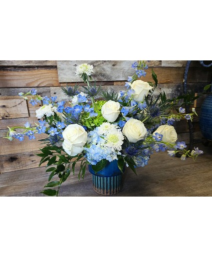 Indigo Dreams Flower Arrangement