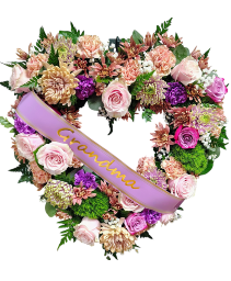 Infinite Heart Sympathy Heart Wreath