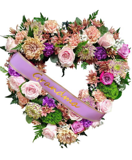 Infinite Heart Sympathy Heart Wreath