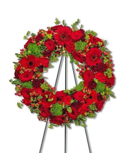 Infinite Love Wreath Flower Arrangement