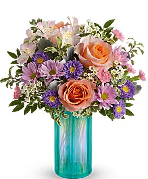 Aqua Rose Arrangement (Container sold out, sub container)
