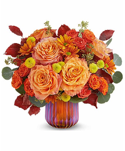 iridescent sunshine fall arrangement