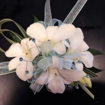 Irridescent Orchids Wrist Corsage