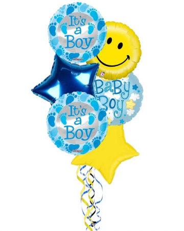 It's A Boy Balloon Bouquet in Coral Springs, FL | DARBY'S FLORIST