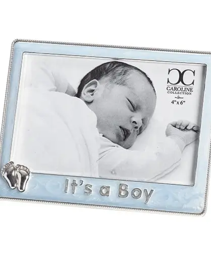 It’s a Baby Boy Feet Frame Baby Keepsake
