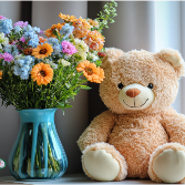 It's A Boy Vase and Plush