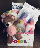 Its A Girl Basket Gift Basket