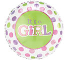 It's a girl mylar balloon balloon