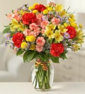 Cheery Get Well  Bouquet Vase Arrangement