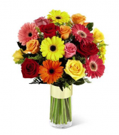 It's Your Day! Gerbera and Rose Bouquet