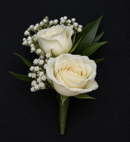 Ivory Elegance Boutonnière 