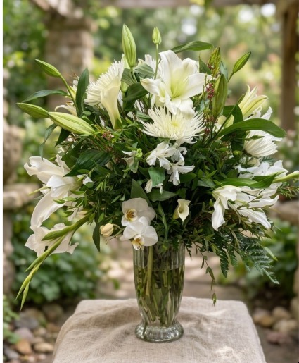 Ivory Elegance Flower Arrangement