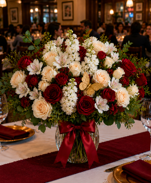 Ivory Kiss & Crimson Roses Call Us for Faster Service & Daily Specials: (915) 303-8500 Text Us to Order Anytime: (915) 505-3708 Your trusted source for Flowers & Delivery in El Paso TX 