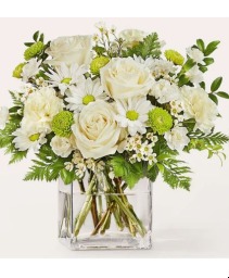 Ivory & Sage Vase Arrangement  