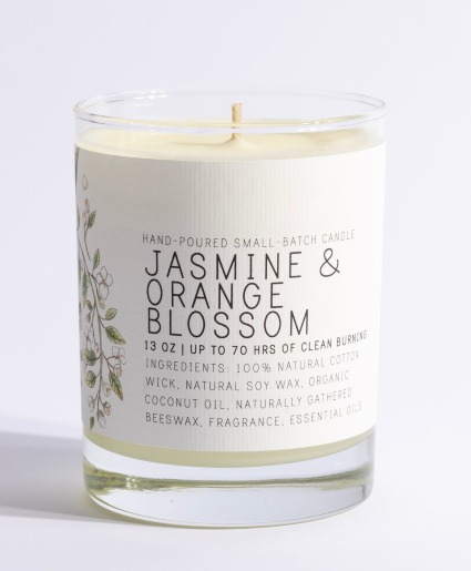 Jasmine and Orange Blossom Soy Wax Candle