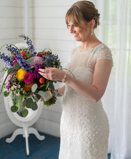 Jewel Box Blooms Hand Tied Bouquet