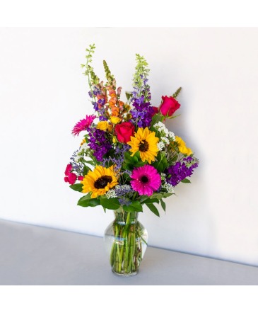 Jewel Toned Garden  Vase arrangement  in Glen Burnie, MD | FORGET ME NOT FLOWERS AND GIFTS