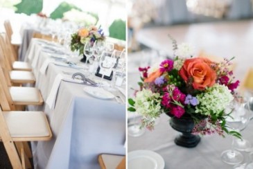 Jewel Toned Centerpiece Reception Flowers in North Adams, MA | MOUNT WILLIAMS GREENHOUSES INC