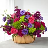 Jewel Tones Basket Arrangement