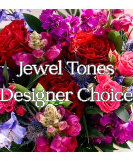 Jewel Tones Designer Choice Floral Arrangement